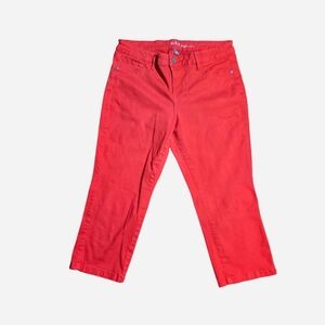 Vibrant‎ Red Cropped Pants